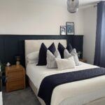 UCG of navy and grey bedroom design