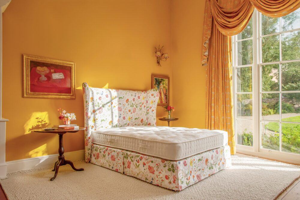 Sophie Conran Celeste divan and headboard in Ivory Wildwood floral print