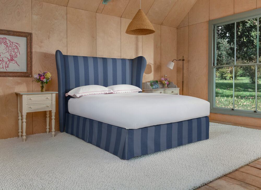 Sophie Conran Celeste divan bed in Navy Marine stripe